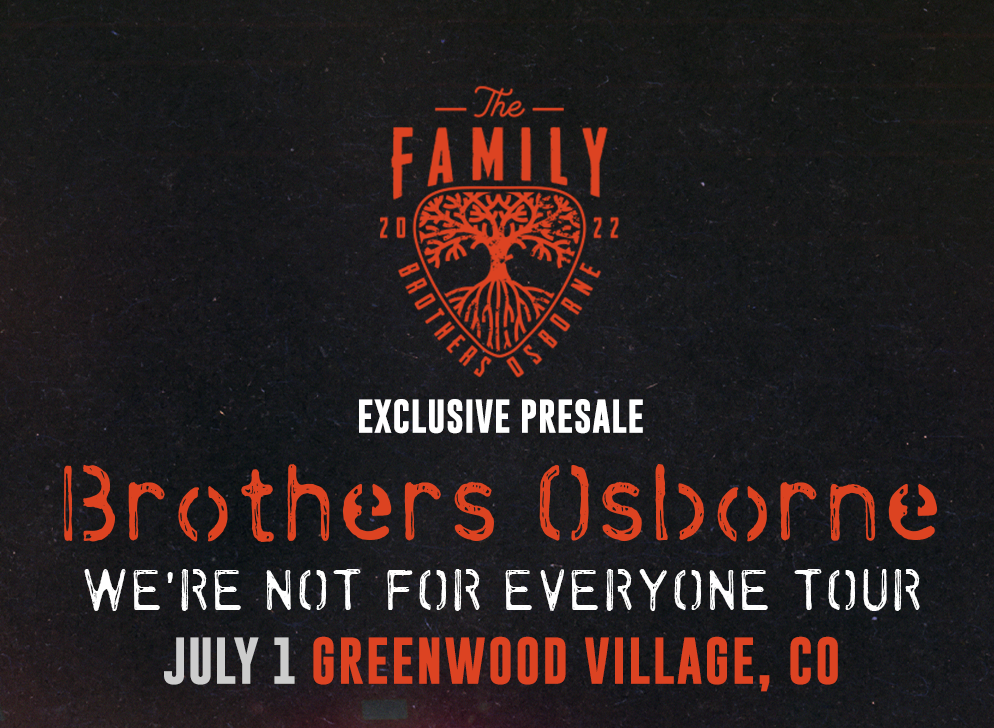 FAMILY PRESALE CODE FIDDLER’S GREEN AMPHITHEATRE (ENGLEWOOD, CO