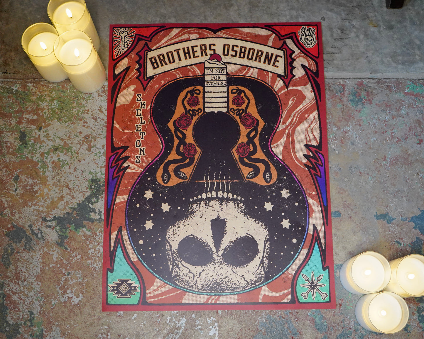 5 Year Anniversary Skeletons Poster