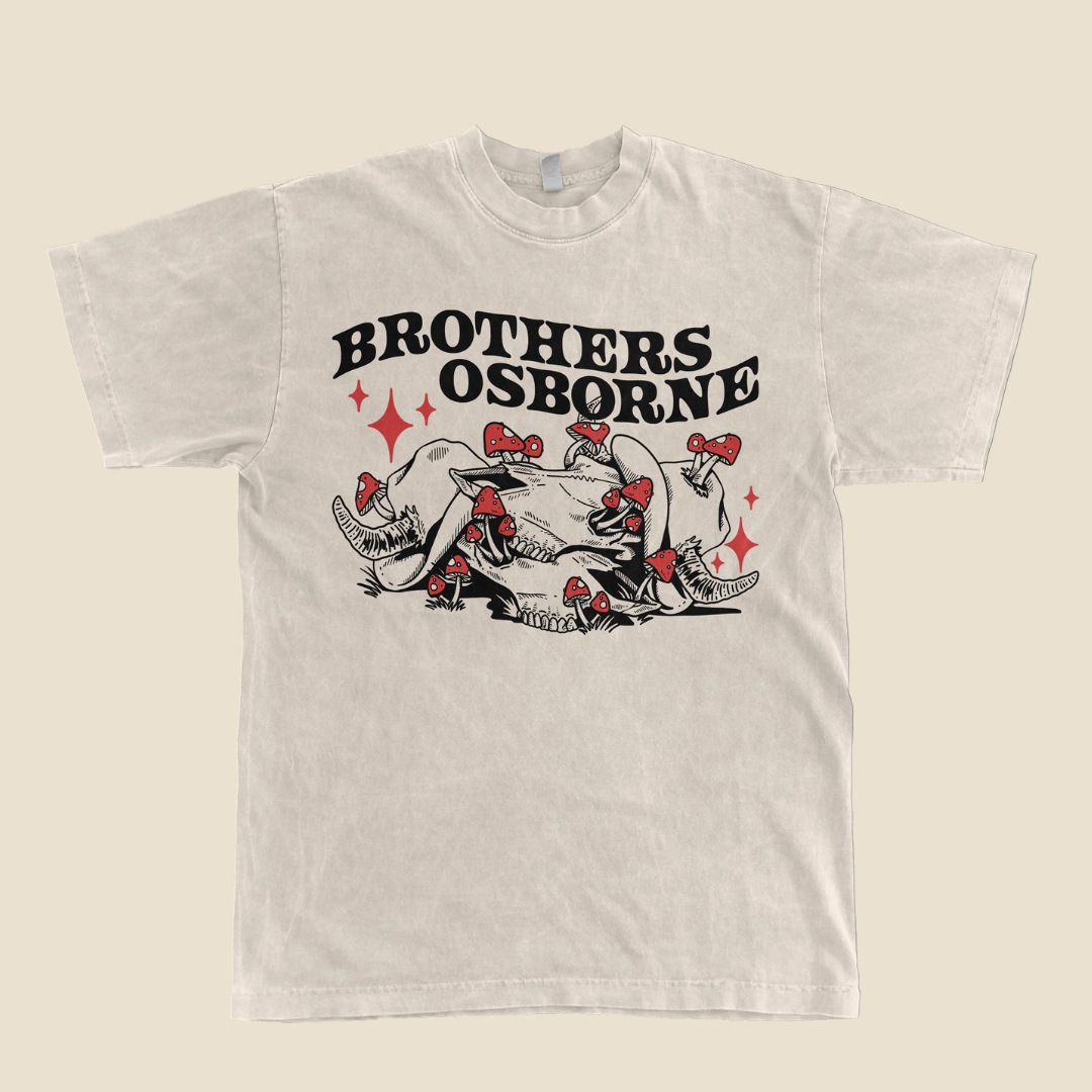 Brothers Osborne Mushroom Cattle Tee