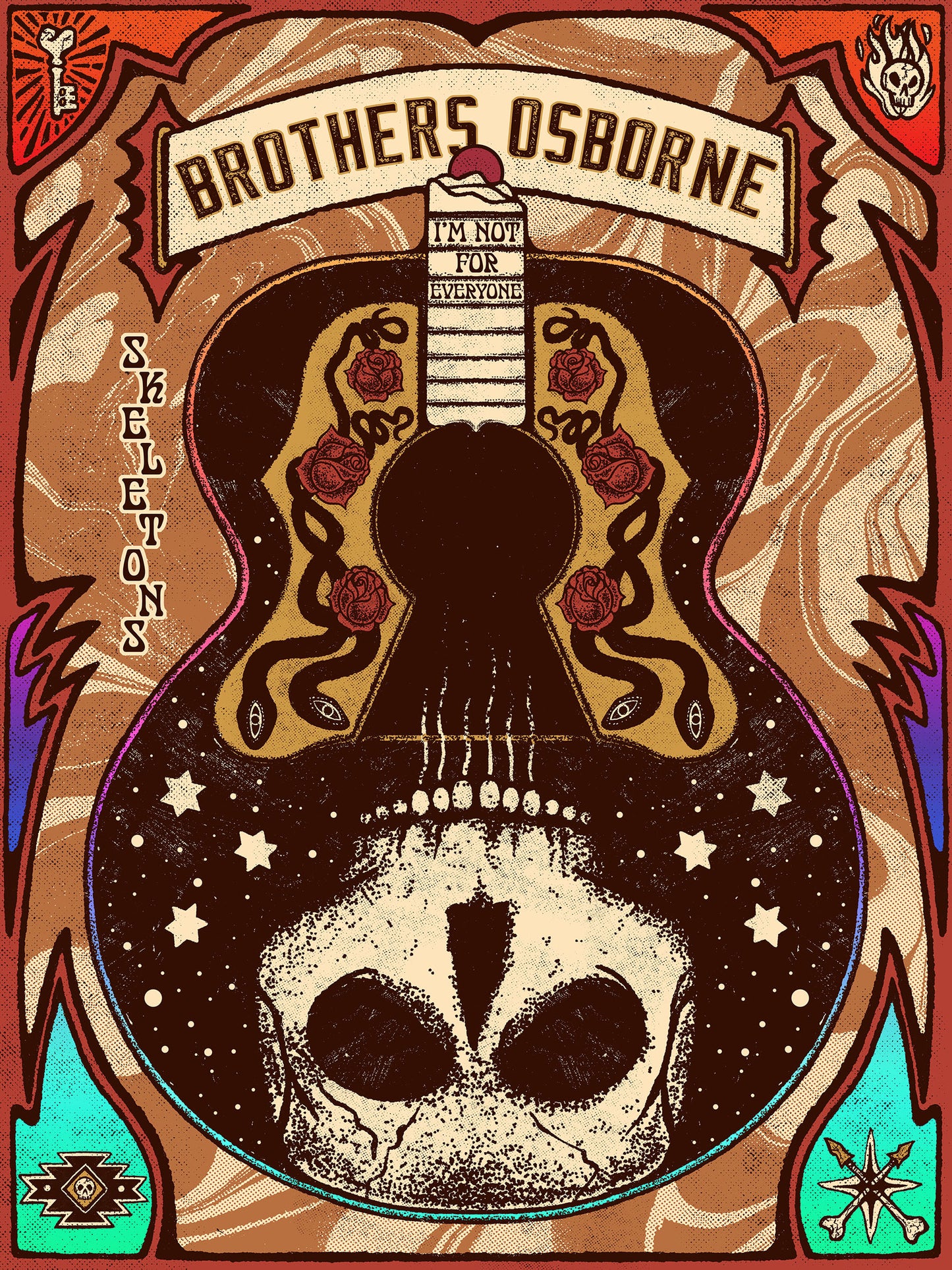 5 Year Anniversary Skeletons Poster