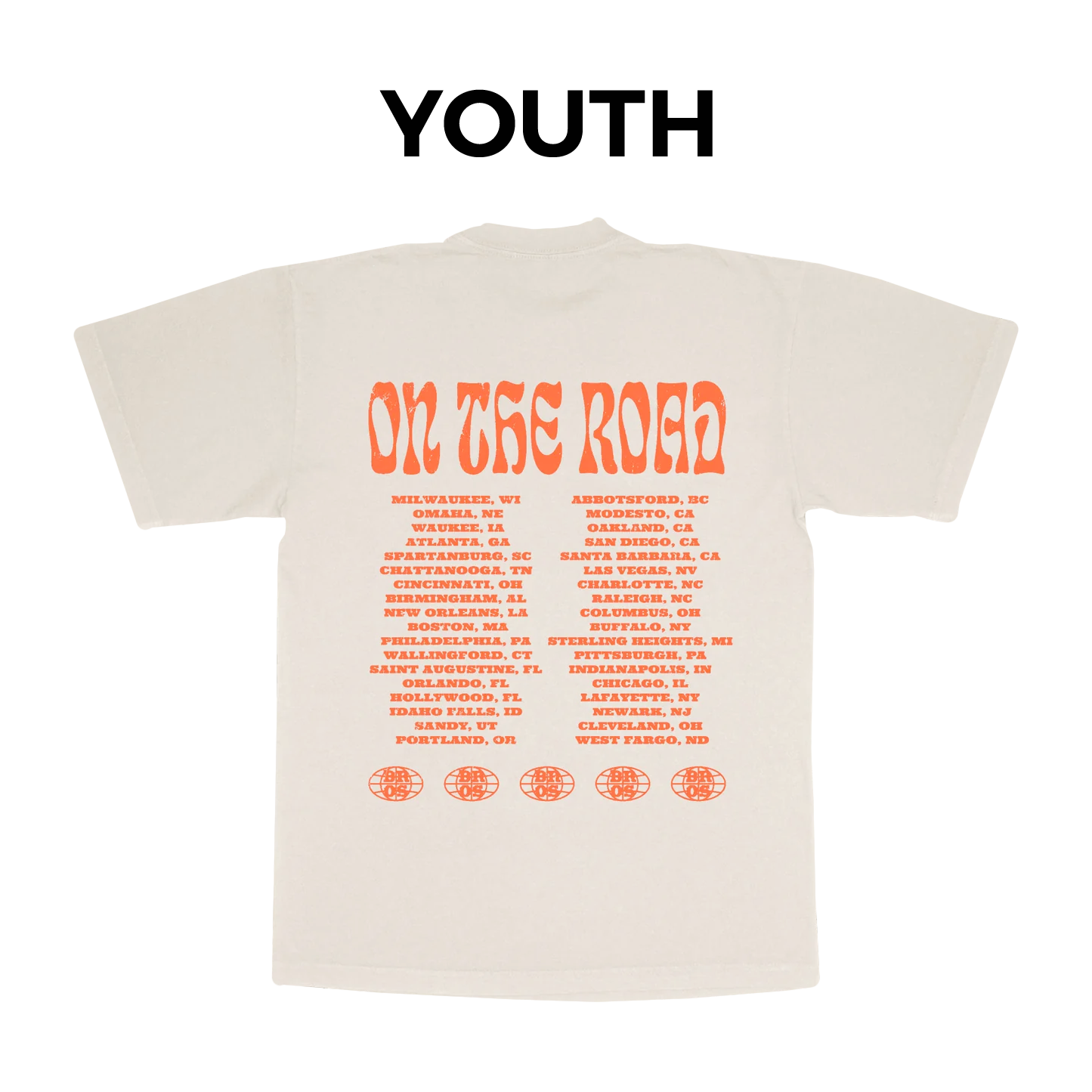 YOUTH Natural Hot Rod Tour Tee