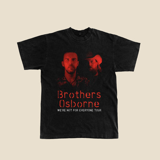 We're Not For Everyone Tour Black Photo Tee